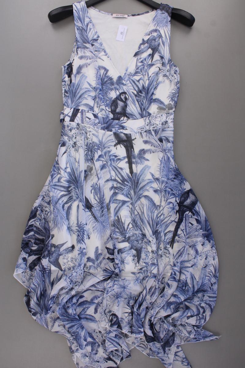 Orsay Kleid Gr. 36 Ärmellos blau aus Polyester