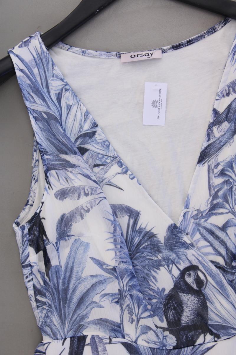 Orsay Kleid Gr. 36 Ärmellos blau aus Polyester