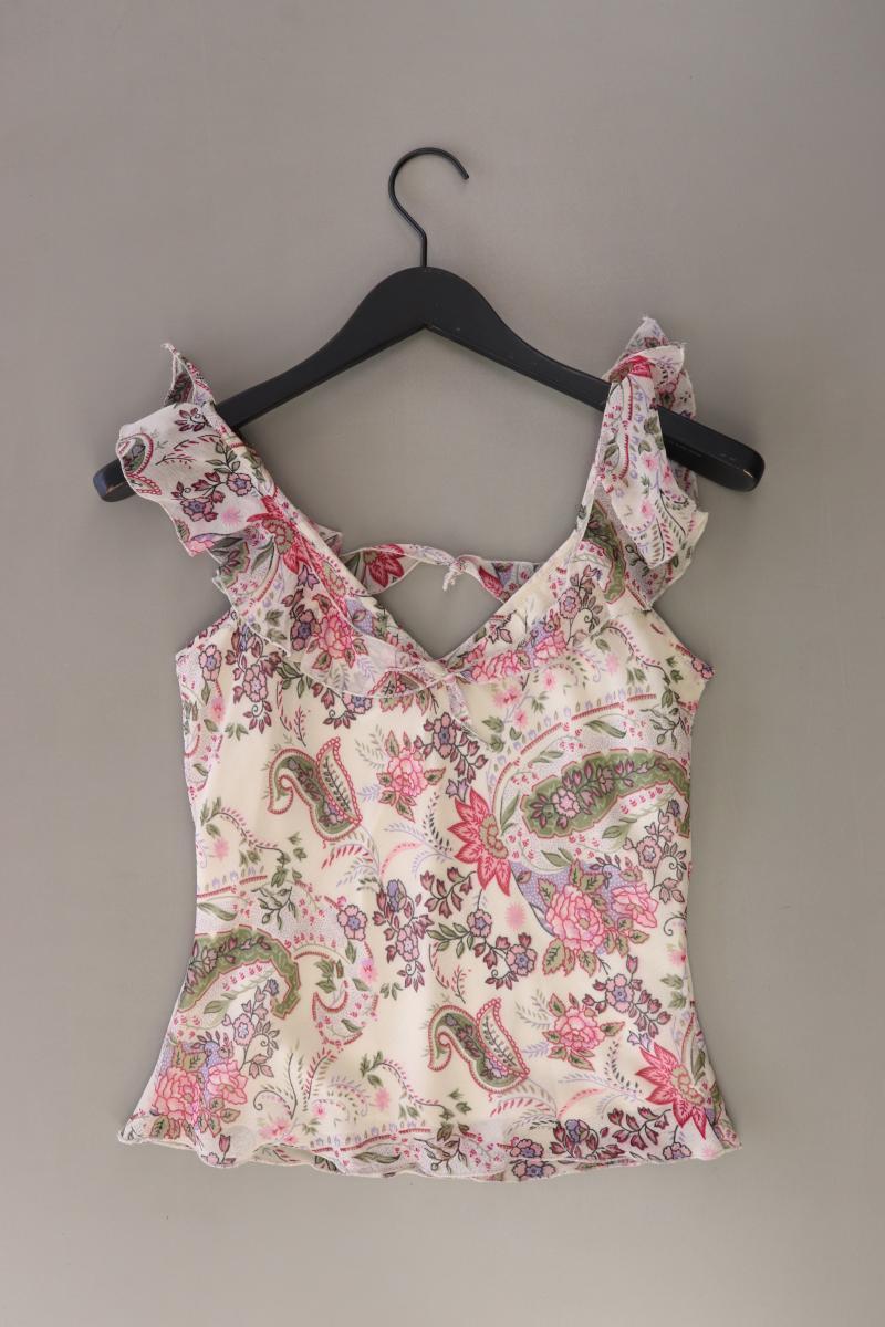 Saint Tropez Y2K Vintage Top Gr. S mit Paisleymuster creme aus Polyester