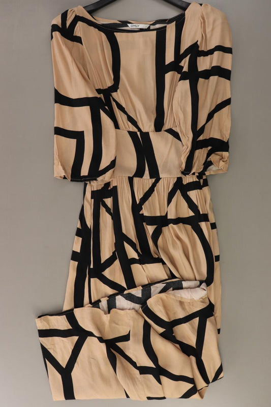 Only Maxikleid Gr. S geometrisches Muster neuwertig 3/4 Ärmel creme