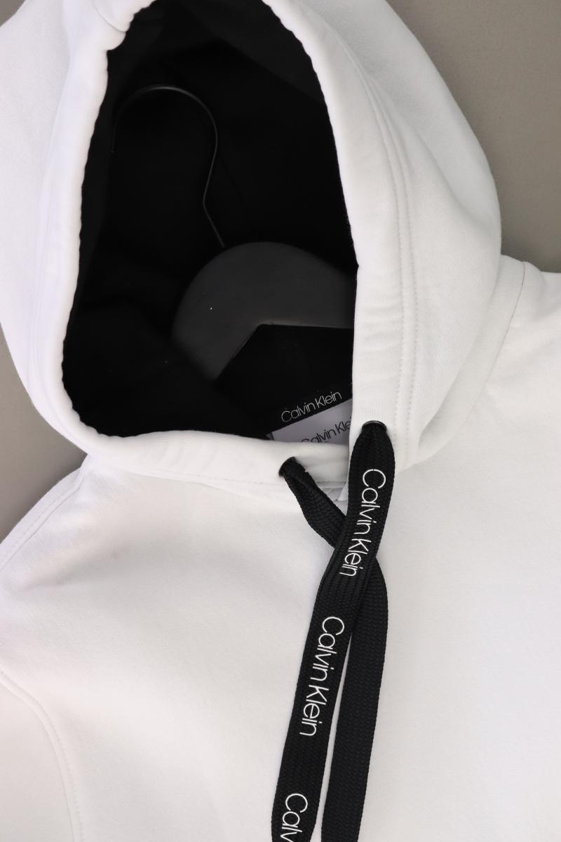 Calvin Klein Hoodie für Herren Gr. M weiß aus Baumwolle