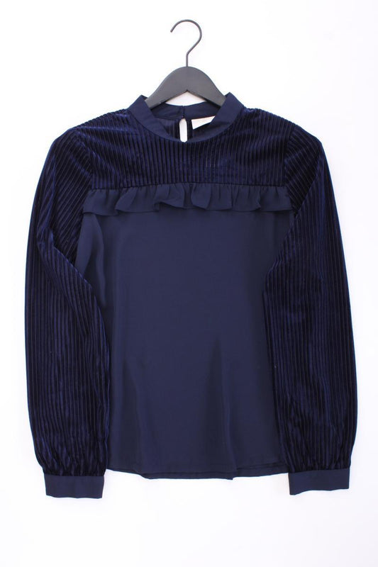 Kaffe Langarmbluse Gr. 36 blau aus Polyester