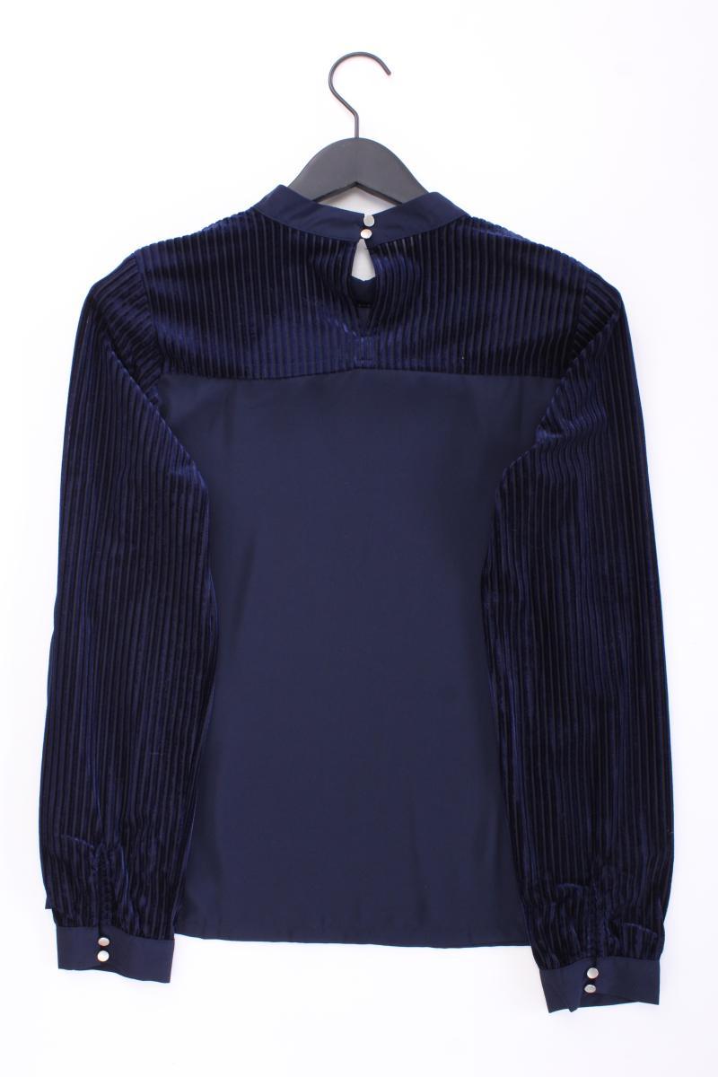 Kaffe Langarmbluse Gr. 36 blau aus Polyester