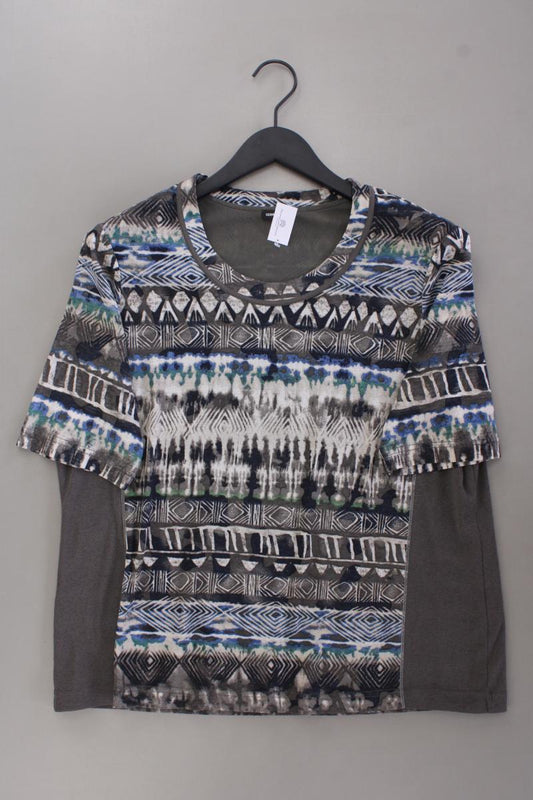 Gerry Weber Printshirt Gr. 46 Kurzarm olivgrün