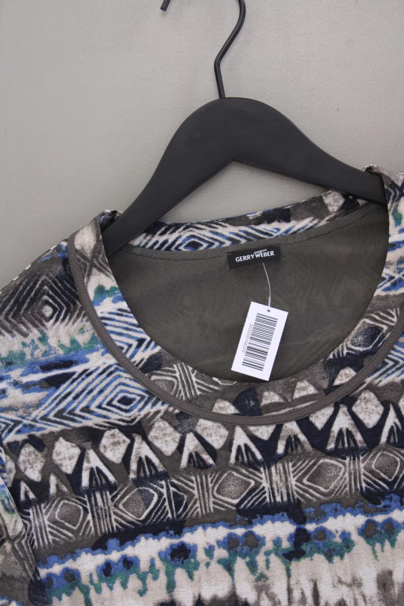 Gerry Weber Printshirt Gr. 46 Kurzarm olivgrün