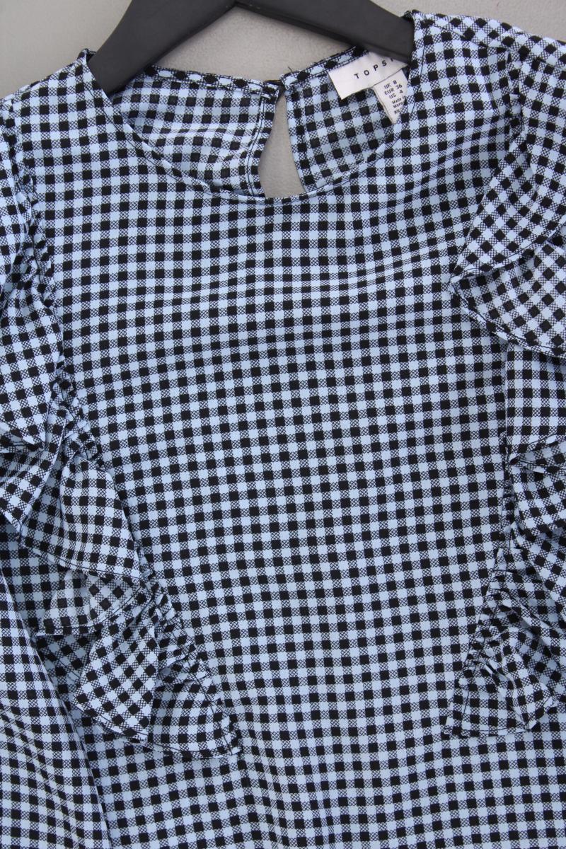 Topshop Langarmkleid Gr. 36 blau aus Polyester