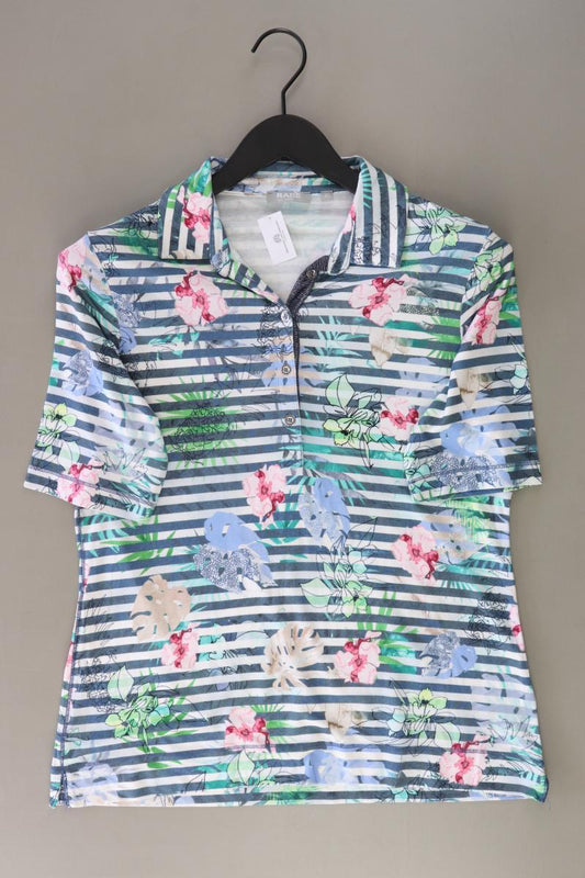 Rabe Poloshirt Gr. 40 gestreift Kurzarm mehrfarbig aus Baumwolle