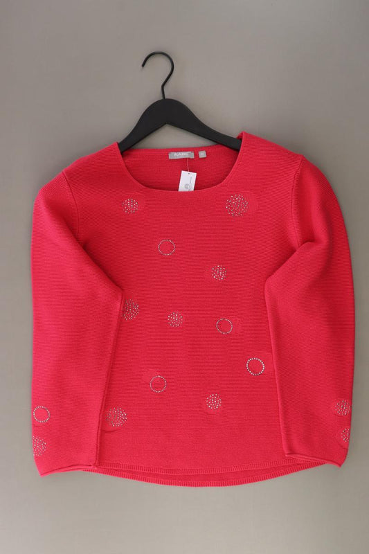 Rabe Grobstrickpullover Gr. 42 rot aus Baumwolle