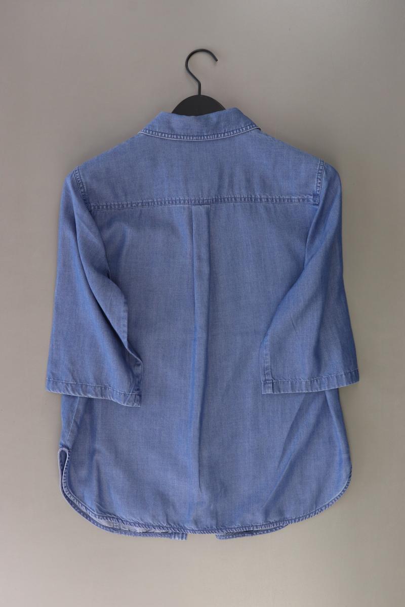 Rabe Kurzarmbluse Gr. 38 blau aus Lyocell