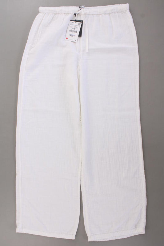 Zara Hose Gr. L neu mit Etikett Neupreis: 25,95€! weiß aus Baumwolle