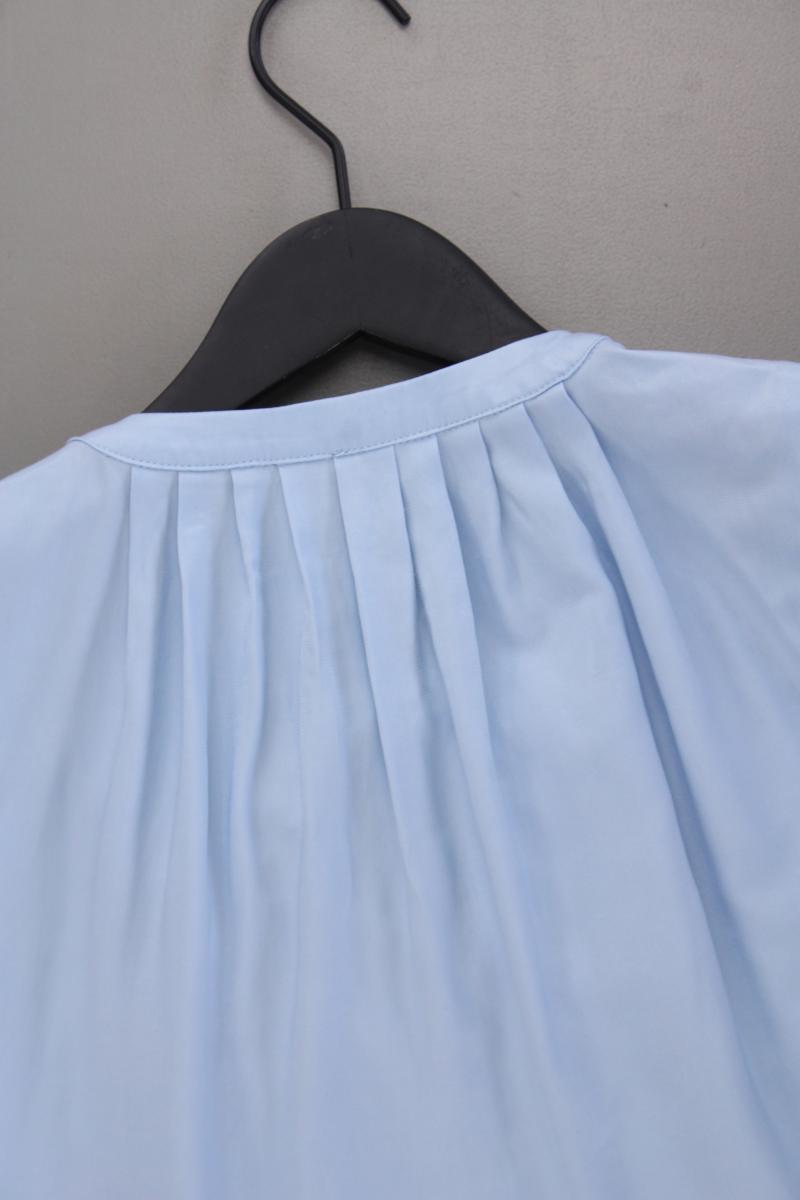 REKEN MAAR Schluppenbluse Gr. 36 neuwertig Ärmellos blau aus Viskose