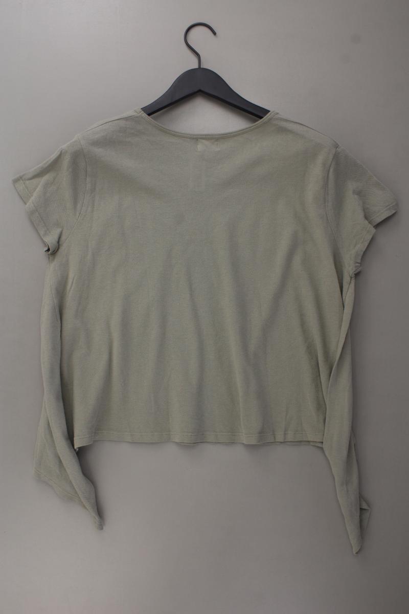 TRF Zara T-Shirt Gr. M Kurzarm olivgrün aus Baumwolle