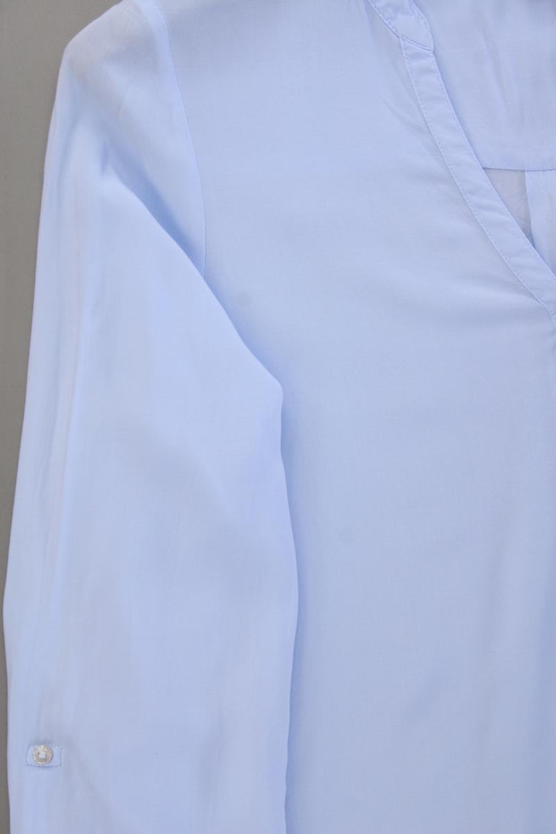 Esprit Langarmbluse Gr. 38 blau aus Viskose