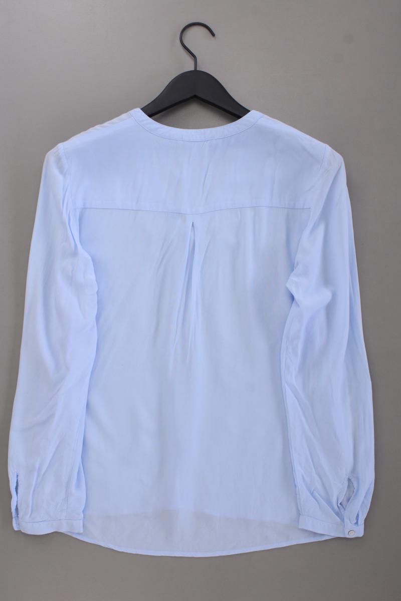 Esprit Langarmbluse Gr. 38 blau aus Viskose