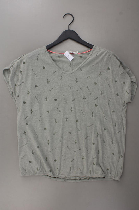 Cecil Printshirt Gr. XL Kurzarm grün aus Polyester