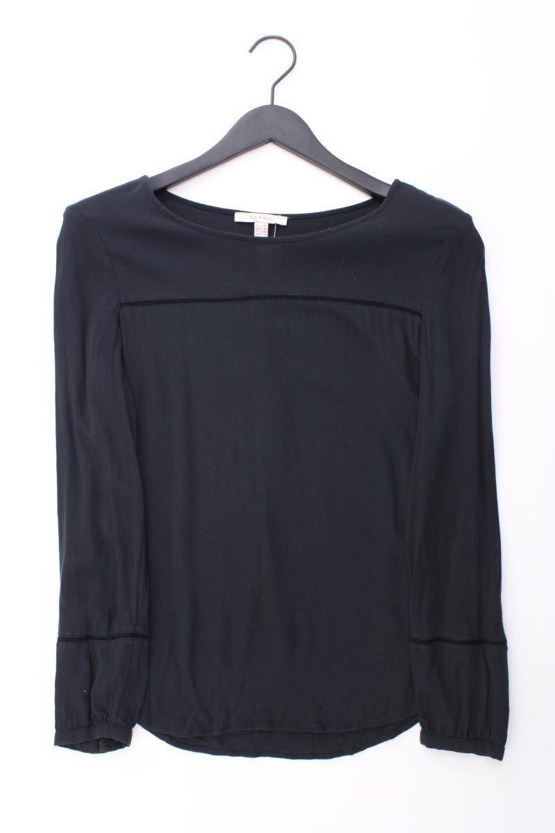 Esprit Langarmbluse Gr. 38 schwarz