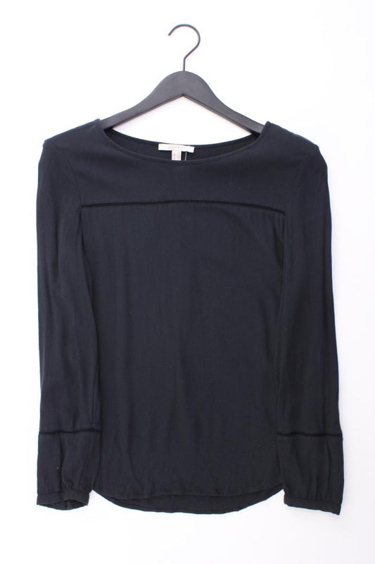 Esprit Langarmbluse Gr. 38 schwarz