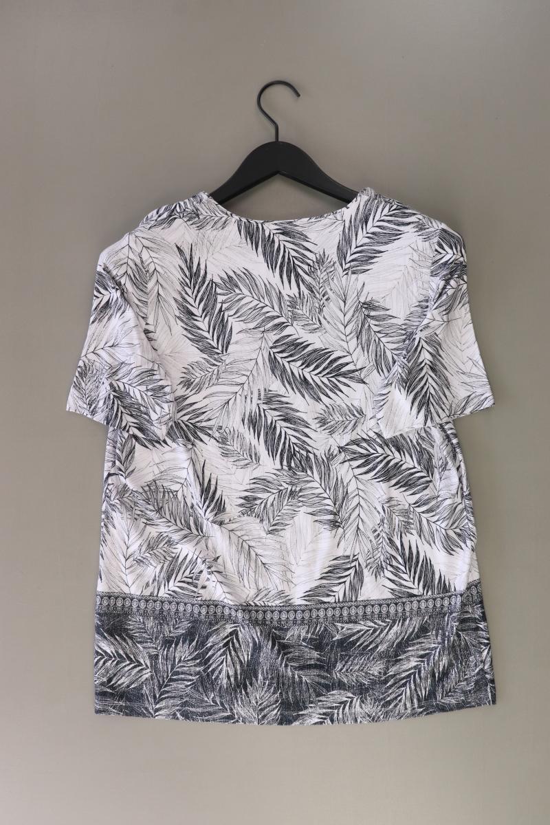 Helena Vera Printshirt Gr. 44 Kurzarm grau aus Viskose