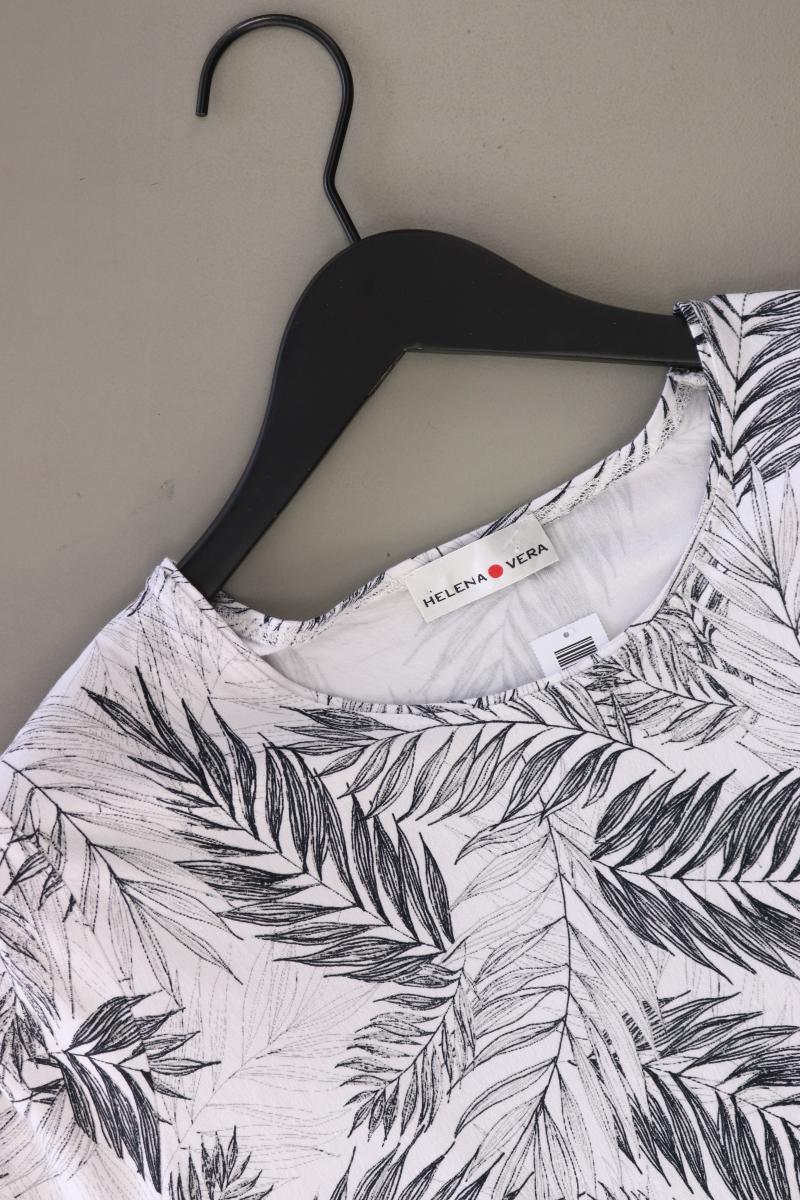 Helena Vera Printshirt Gr. 44 Kurzarm grau aus Viskose