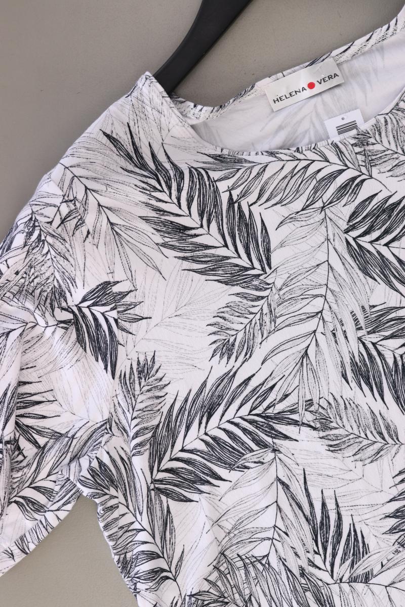 Helena Vera Printshirt Gr. 44 Kurzarm grau aus Viskose