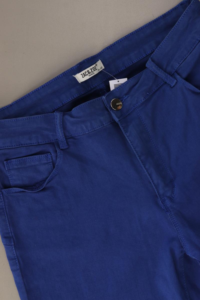 ZAC&ZOE Hose Gr. 42 blau aus Baumwolle