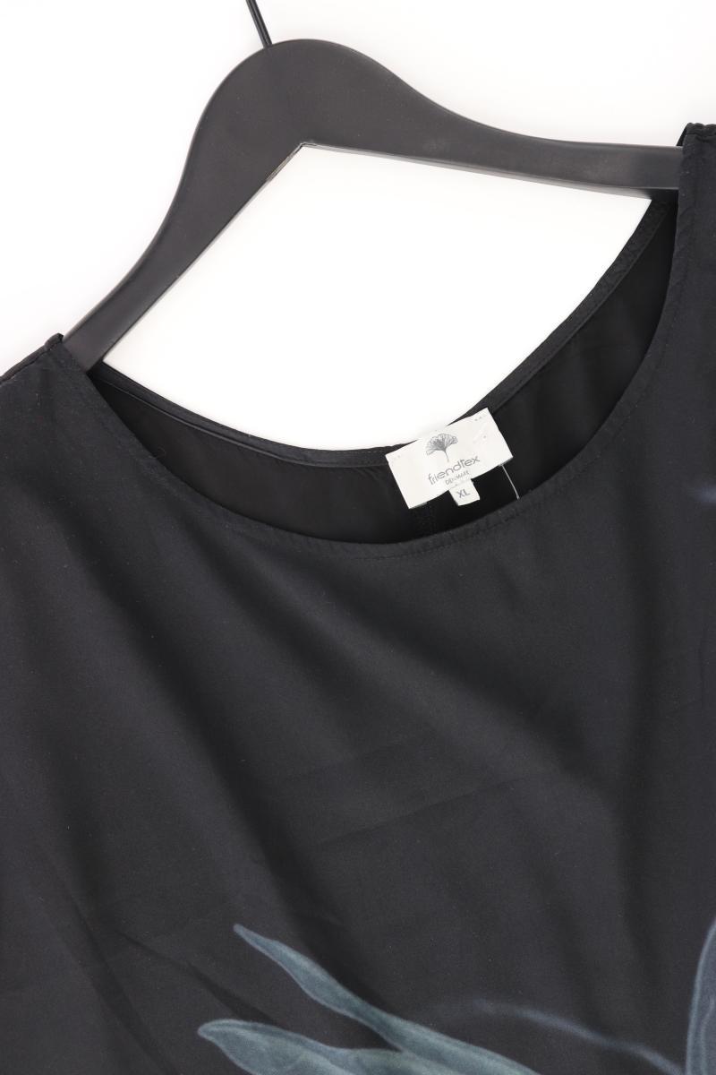 Friendtex Kurzarmkleid Gr. XL schwarz aus Polyester