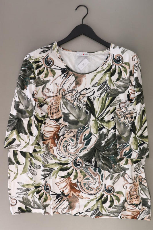 Helena Vera Printshirt Gr. 54 mit Blumenmuster 3/4 Ärmel mehrfarbig aus Viskose