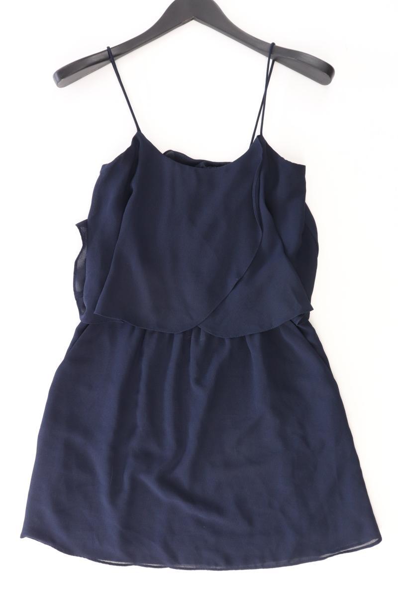 Mango Chiffonkleid Gr. S Träger blau aus Polyester