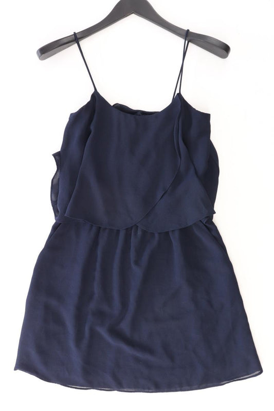 Mango Chiffonkleid Gr. S Träger blau aus Polyester