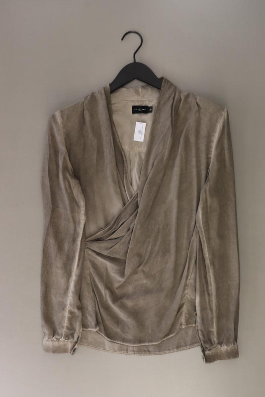 Liebeskind Berlin Seidenbluse Gr. 38 Langarm grau