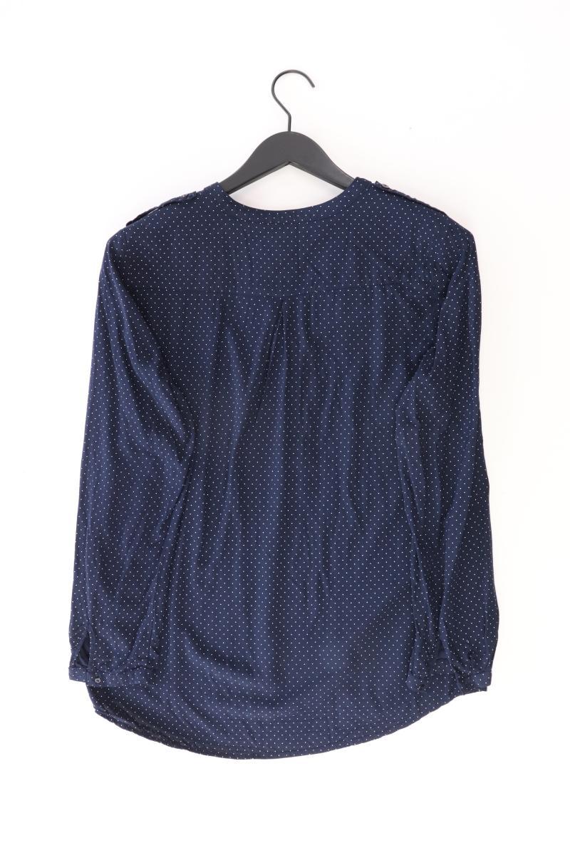 Esprit Langarmbluse Gr. 38 blau aus Viskose