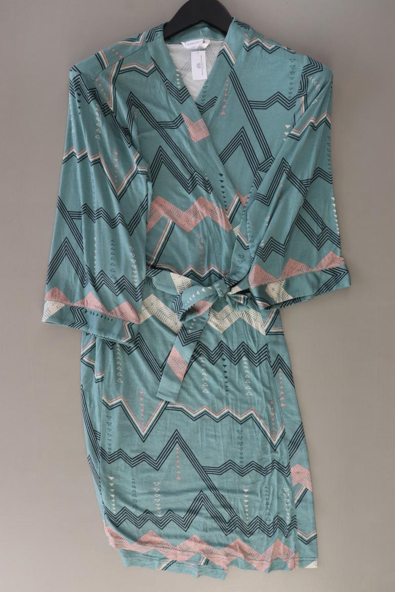 Lascana Wickelkleid Gr. 36/38 geometrisches Muster 3/4 Ärmel blau aus Viskose