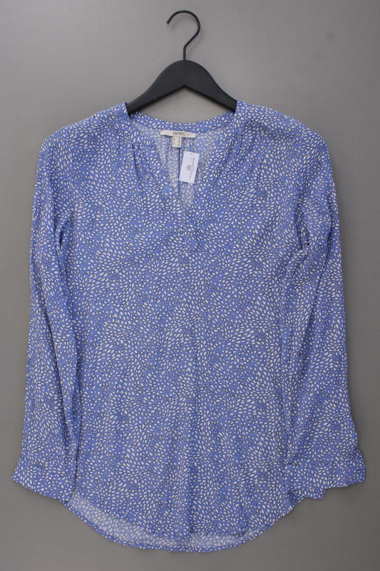 Esprit Langarmbluse Gr. 36 blau aus Viskose