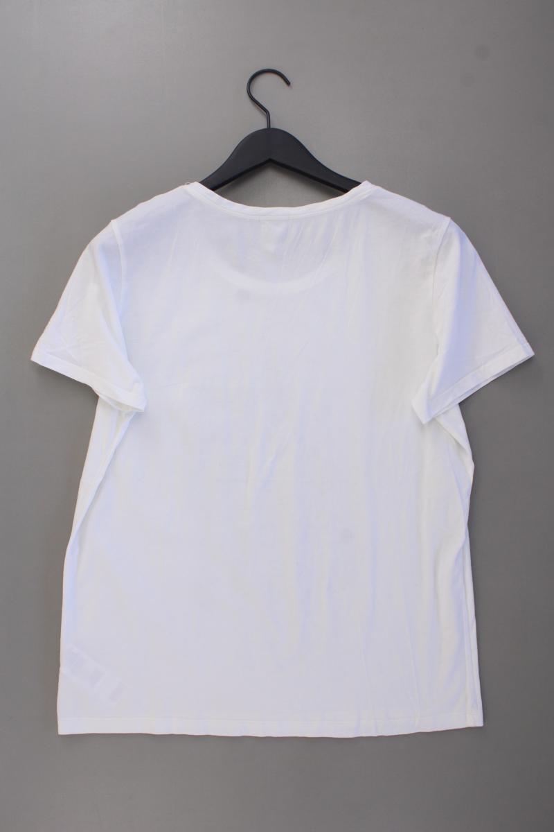 Esprit Printshirt Gr. XXL Kurzarm weiß aus Baumwolle