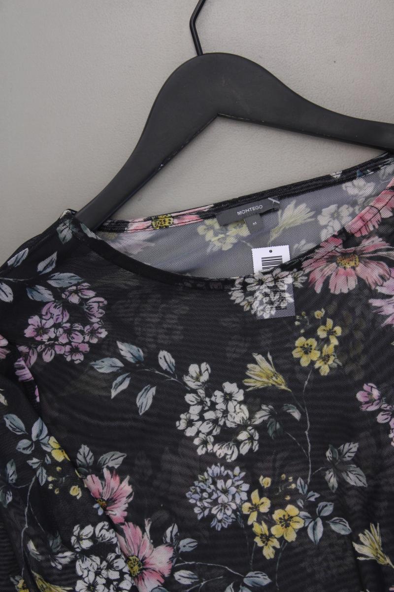 Montego Langarmbluse Gr. M mit Blumenmuster mehrfarbig