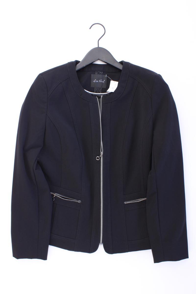 Lisa Tossa Regular Blazer Gr. 40 mit Glitzer schwarz aus Polyamid