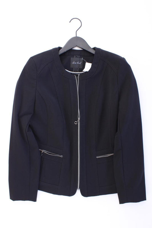 Lisa Tossa Regular Blazer Gr. 40 mit Glitzer schwarz aus Polyamid