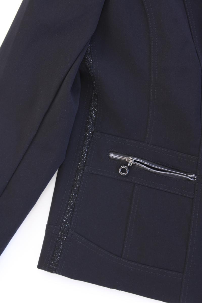 Lisa Tossa Regular Blazer Gr. 40 mit Glitzer schwarz aus Polyamid