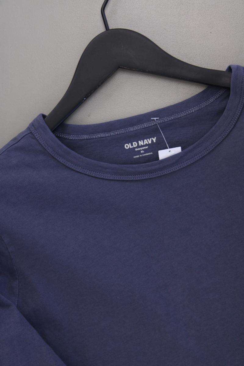 Old Navy Longsleeve-Shirt Gr. XL Langarm grau aus Baumwolle