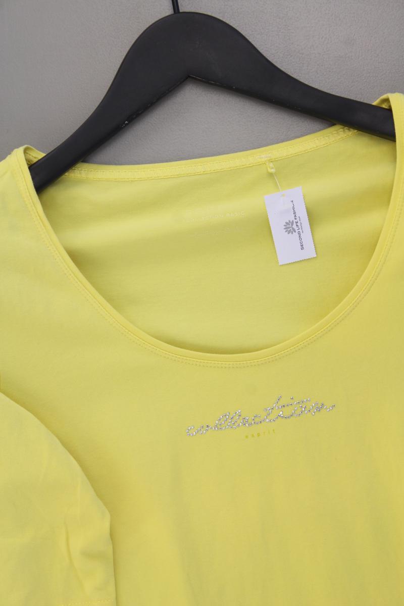 Esprit T-Shirt Gr. XL Kurzarm gelb aus Baumwolle