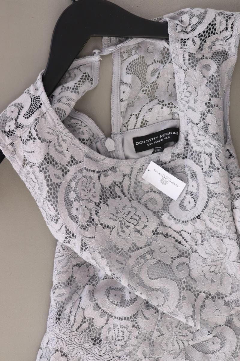 Dorothy Perkins Spitzenkleid Gr. 36 Ärmellos grau aus Polyester