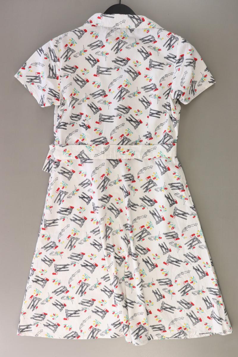 Pretty Vacant Kurzarmkleid Gr. S mit Gürtel weiß aus Baumwolle