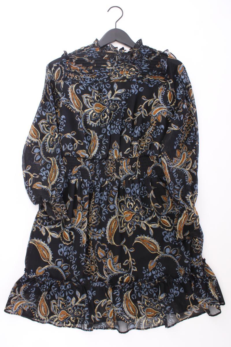 Only Langarmkleid Gr. L mit Paisleymuster schwarz aus Polyester