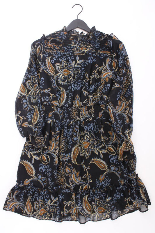 Only Langarmkleid Gr. L mit Paisleymuster schwarz aus Polyester