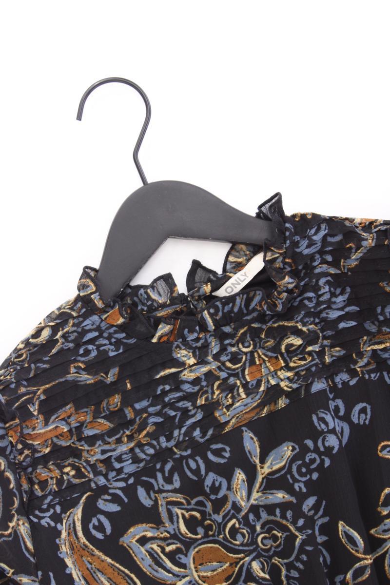Only Langarmkleid Gr. L mit Paisleymuster schwarz aus Polyester