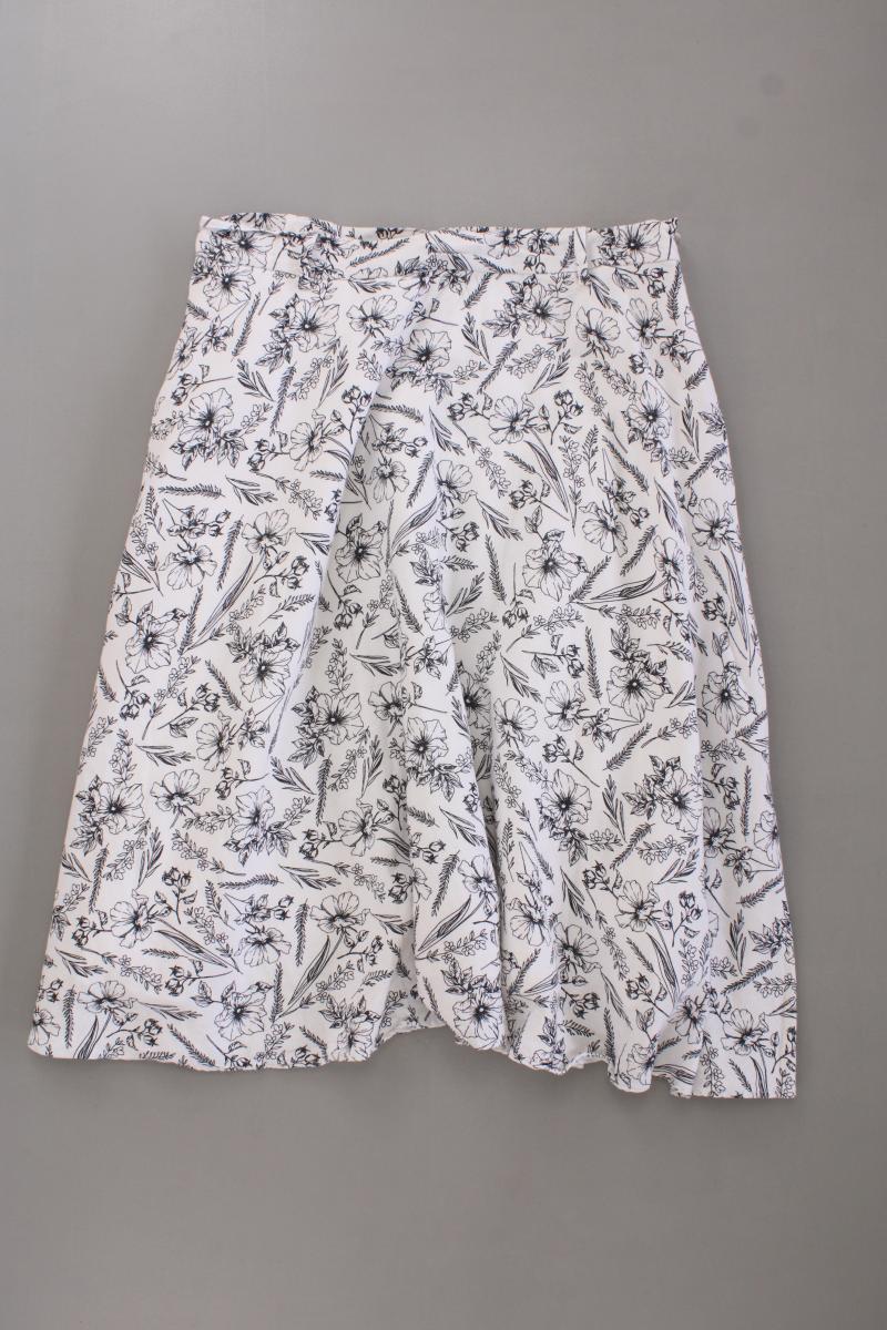 Esprit Midirock Gr. 40 mit Blumenmuster creme aus Viskose