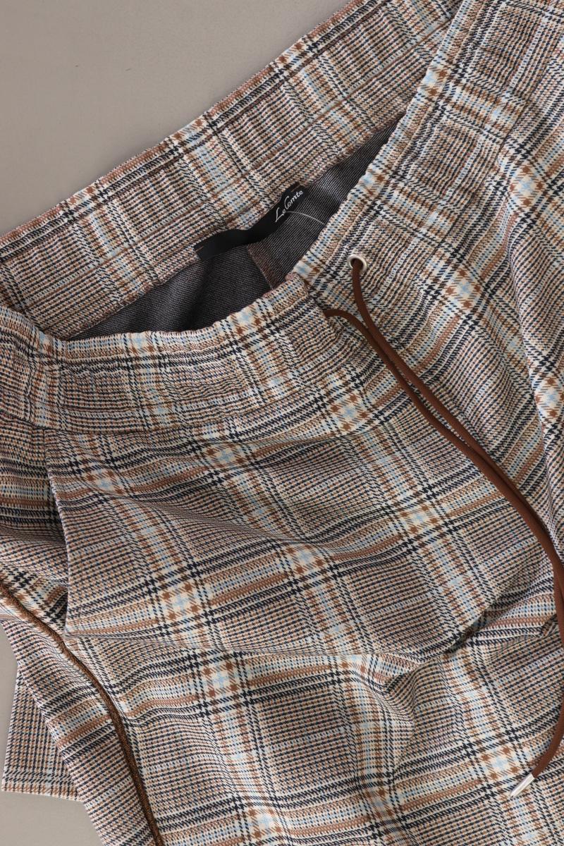 Le Comte Stoffhose Gr. 42 kariert braun aus Polyester