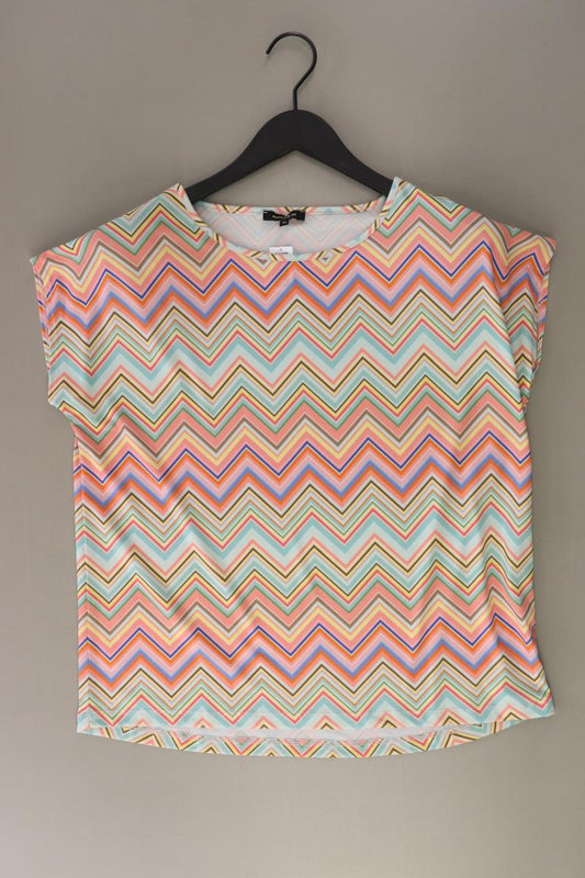 More&More Printshirt Gr. 38 geometrisches Muster Kurzarm mehrfarbig