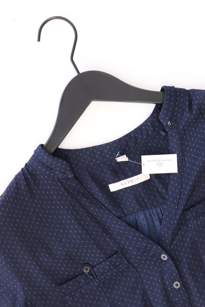 Esprit Langarmbluse Gr. 40 blau aus Polyester