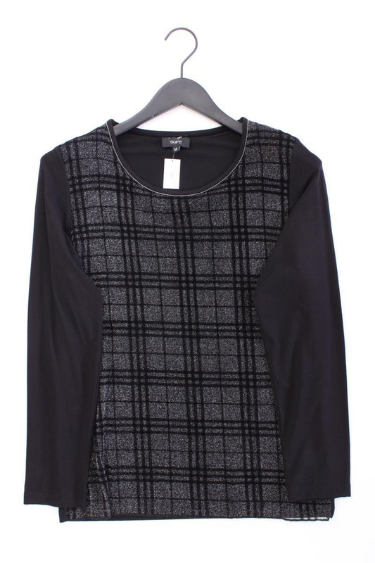Sure Longsleeve-Shirt Gr. M Langarm mit Glitzer schwarz